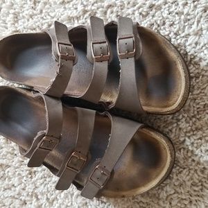 Birkenstocks Womens Soft Footbed Sandals Sz 41